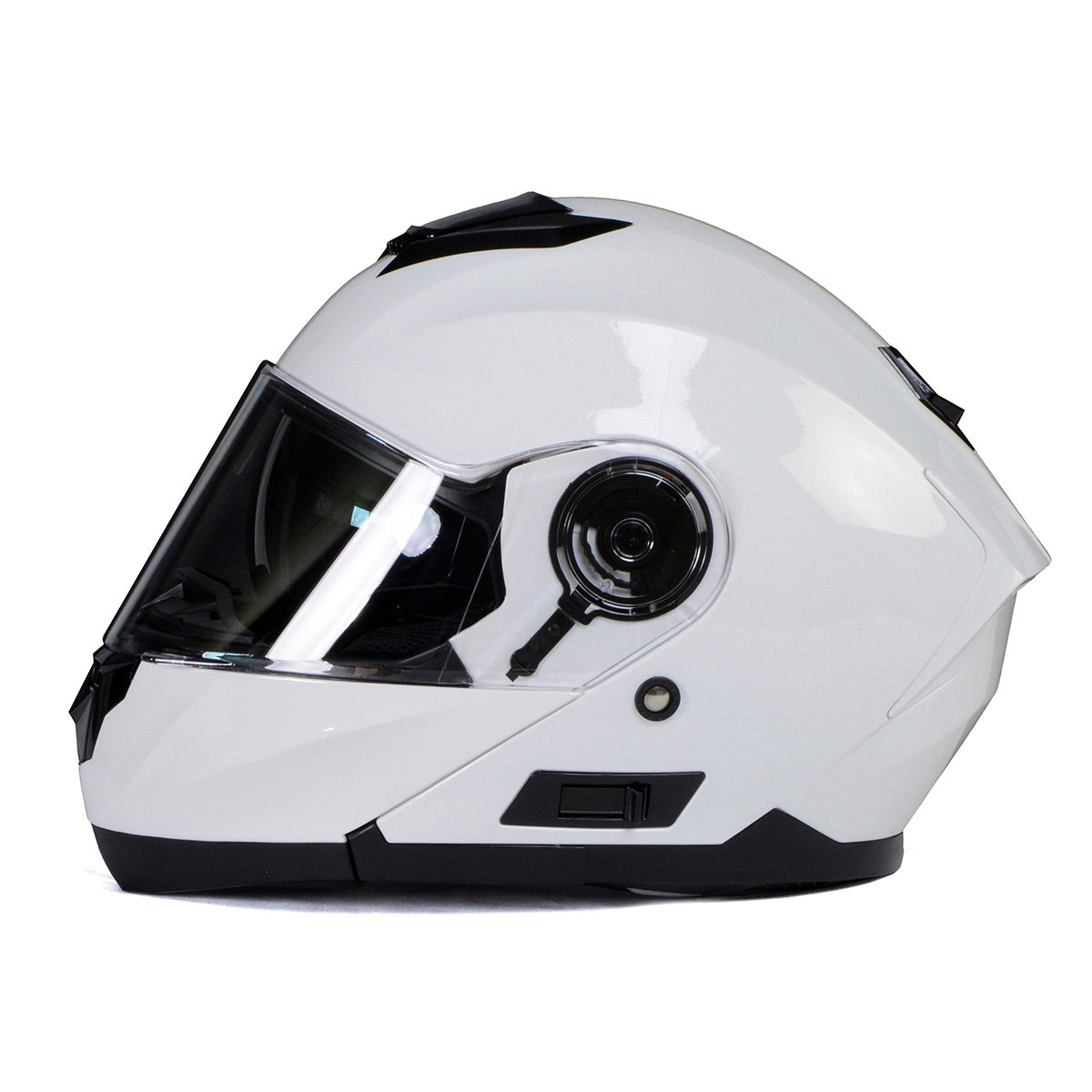 Milwaukee Helmets MPH9816DOT 'Breeze' White Modular Helmet for Men and Women Biker w/ MP7922FMSET Heated Balaclava Bundle