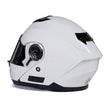 Milwaukee Helmets MPH9816DOT Breeze White Advanced Motorcycle Modular Helmet Biker w/ Drop Down Visor