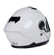 Milwaukee Helmets MPH9816DOT Breeze White Advanced Motorcycle Modular Helmet Biker w/ Drop Down Visor