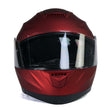Milwaukee Helmets MPH9817DOT Breeze Red Advanced Motorcycle Modular Helmet Biker w/ Drop Down Visor