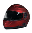 Milwaukee Helmets MPH9817DOT Breeze Red Advanced Motorcycle Modular Helmet Biker w/ Drop Down Visor