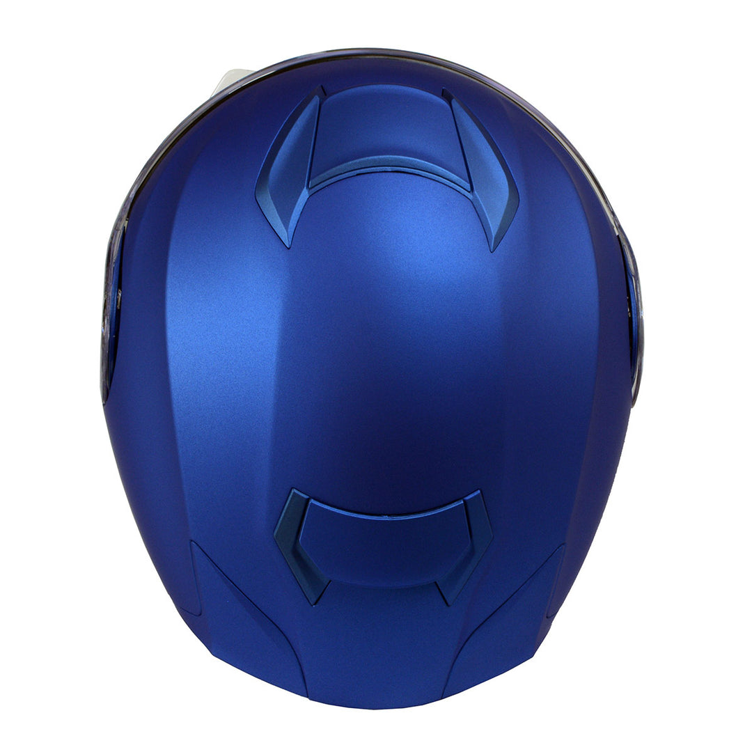 Milwaukee Helmets MPH9818DOT Breeze Blue Advanced Motorcycle Modular Helmet Biker w/ Drop Down Visor Blue / XX-Large