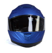 Milwaukee Helmets MPH9818DOT Breeze Blue Advanced Motorcycle Modular Helmet Biker w/ Drop Down Visor