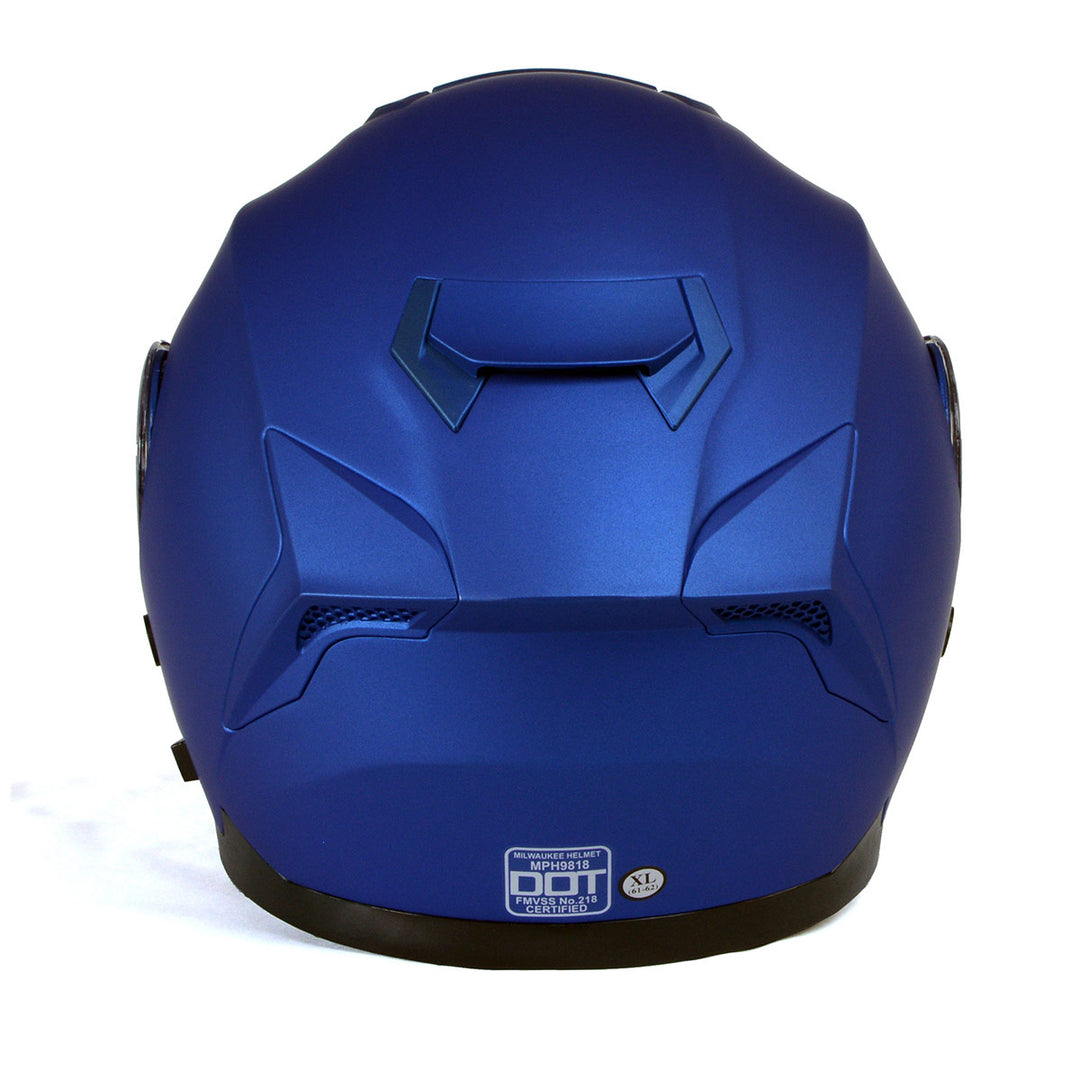 blue motorcycle helmets for women Milwaukee Helmets MPH9818DOT Breeze Blue Advanced Motorcycle Modular Helmet Biker w/ Drop Down Visor