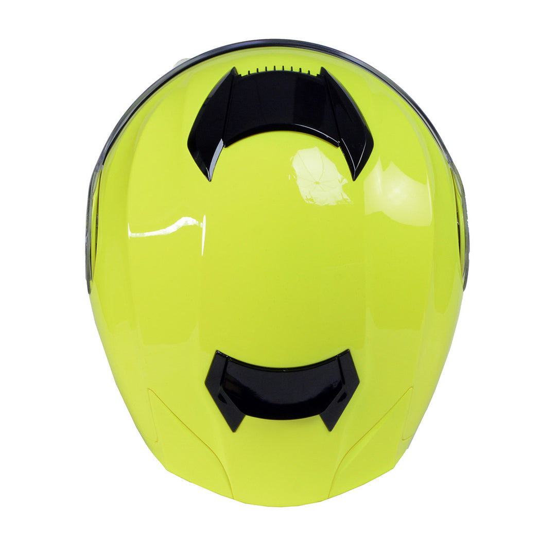 Milwaukee Helmets MPH9819DOT Breeze Green Advanced Motorcycle Modular Helmet Biker w/ Drop Down Visor