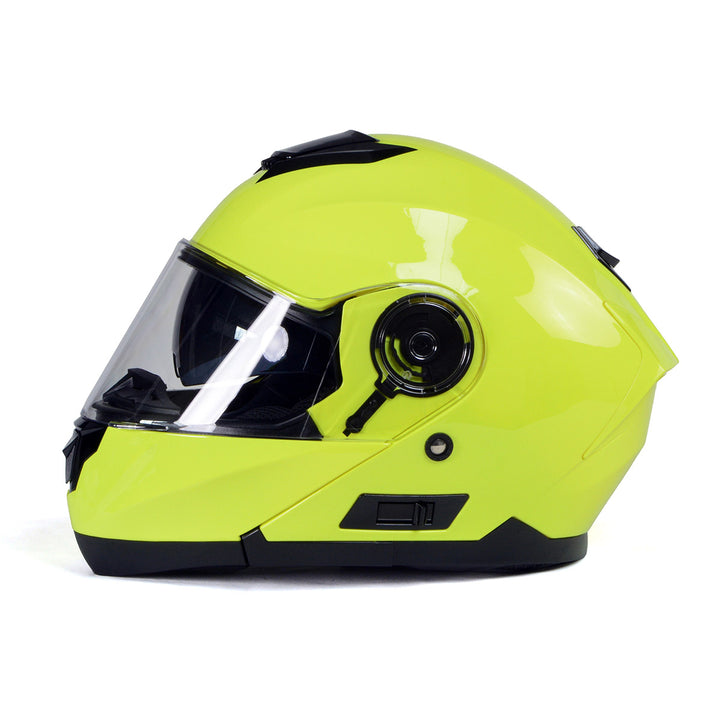 Milwaukee Helmets MPH9819DOT Breeze Green Advanced Motorcycle Modular Helmet Biker w/ Drop Down Visor
