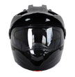 Milwaukee Helmets Gloss Black Ominous Dual Sport Advanced Motorcycle Modular Helmet DOT Approved MPH9821DOT