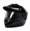 Milwaukee Helmets Gloss Black Ominous Dual Sport Advanced Motorcycle Modular Helmet DOT Approved MPH9821DOT