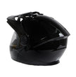 Milwaukee Helmets Gloss Black Ominous Dual Sport Advanced Motorcycle Modular Helmet DOT Approved MPH9821DOT