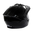 Milwaukee Helmets Gloss Black Ominous Dual Sport Advanced Motorcycle Modular Helmet DOT Approved MPH9821DOT