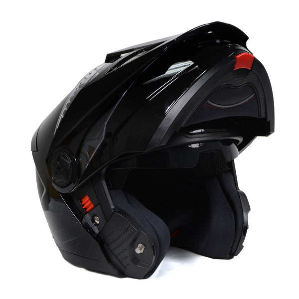 Milwaukee Helmets Gloss Black Ominous Dual Sport Advanced