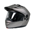Milwaukee Helmets Silver Ominous Dual Sport Advanced Motorcycle Modular Helmet Biker DOT Approved MPH9822DOT