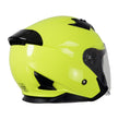 Milwaukee Helmets MPH9823DOT Shift Open Face 3/4 Neon Yellow Helmet Biker w/ Drop Down Visor