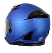 Milwaukee Helmets MPH9825DOT Shift Open Face 3/4 Blue Helmet Biker w/ Drop Down Visor