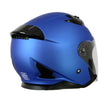 Milwaukee Helmets MPH9825DOT Shift Open Face 3/4 Blue Helmet Biker w/ Drop Down Visor