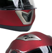 Milwaukee Helmets MPH9826DOT Ionized Flat Red Advanced Motorcycle Modular Helmet w/ Drop Down Visor
