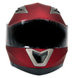 Milwaukee Helmets MPH9826DOT Ionized Flat Red Advanced Motorcycle Modular Helmet w/ Drop Down Visor