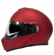 Milwaukee Helmets MPH9827DOT Cypher Flat Red Advanced Motorcycle Modular Helmet w/ Drop Down Visor