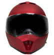 Milwaukee Helmets MPH9827DOT Cypher Flat Red Advanced Motorcycle Modular Helmet w/ Drop Down Visor
