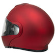 Milwaukee Helmets MPH9827DOT Cypher Flat Red Advanced Motorcycle Modular Helmet w/ Drop Down Visor