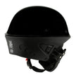 Milwaukee Helmets MPH9831DOT Rascal 3/4 Open Face Gloss Black 2 in 1 Motorcycle Biker DOT Helmet