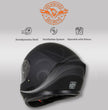 Milwaukee Helmets MPH9835DOT Sweeper Flat Black Advanced Motorcycle Full Face Helmet Biker w/ Drop Down Visor