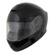 Milwaukee Helmets MPH9836DOT Sweeper Gloss Black DOT Approved Motorcycle Full Face Helmet Biker w/ Drop Down Visor