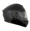 Milwaukee Helmets MPH9836DOT Sweeper Gloss Black DOT Approved Motorcycle Full Face Helmet Biker w/ Drop Down Visor