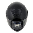 Milwaukee Helmets MPH9836DOT Sweeper Gloss Black DOT Approved Motorcycle Full Face Helmet Biker w/ Drop Down Visor