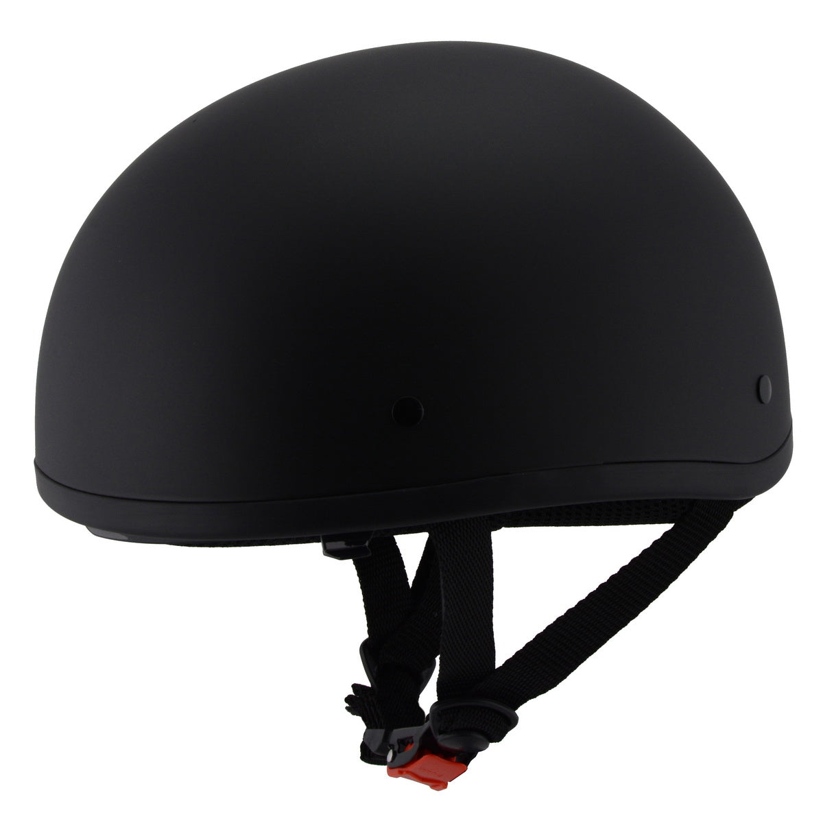 Milwaukee Performance Helmets MPH9850N Novelty 'Air Stream' Matte Black Half Helmet with Drop Visor