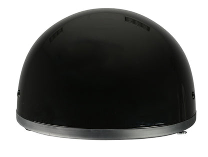 Milwaukee Performance Helmets MPH9851N Novelty 'Classic' Glossy Black Half Helmet with Drop Down Visor