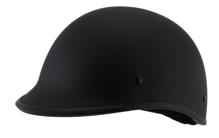 Milwaukee Performance Helmets MPH9860N Derby Novelty Matte Black Half Helmet