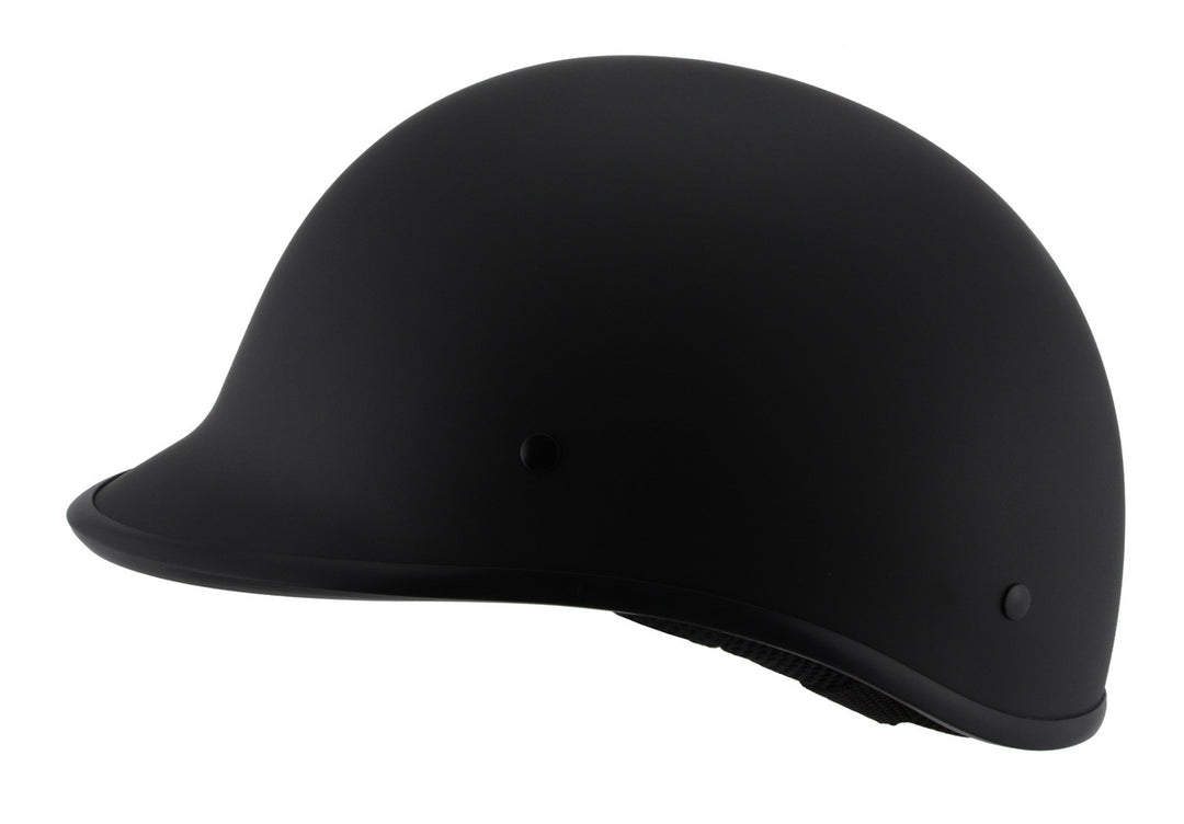 Milwaukee Performance Helmets MPH9860N Derby Novelty Matte Black Half Helmet