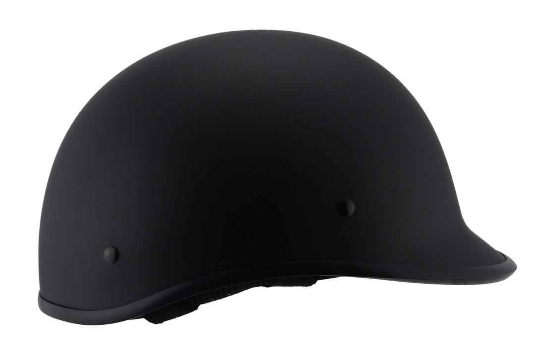 Milwaukee Performance Helmets MPH9860N Derby Novelty Matte Black Half Helmet