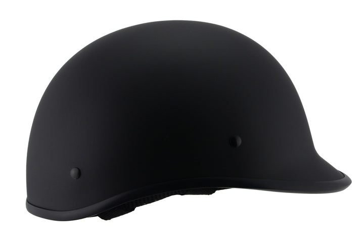 Milwaukee Performance Helmets MPH9860N Derby Novelty Matte Black Half Helmet