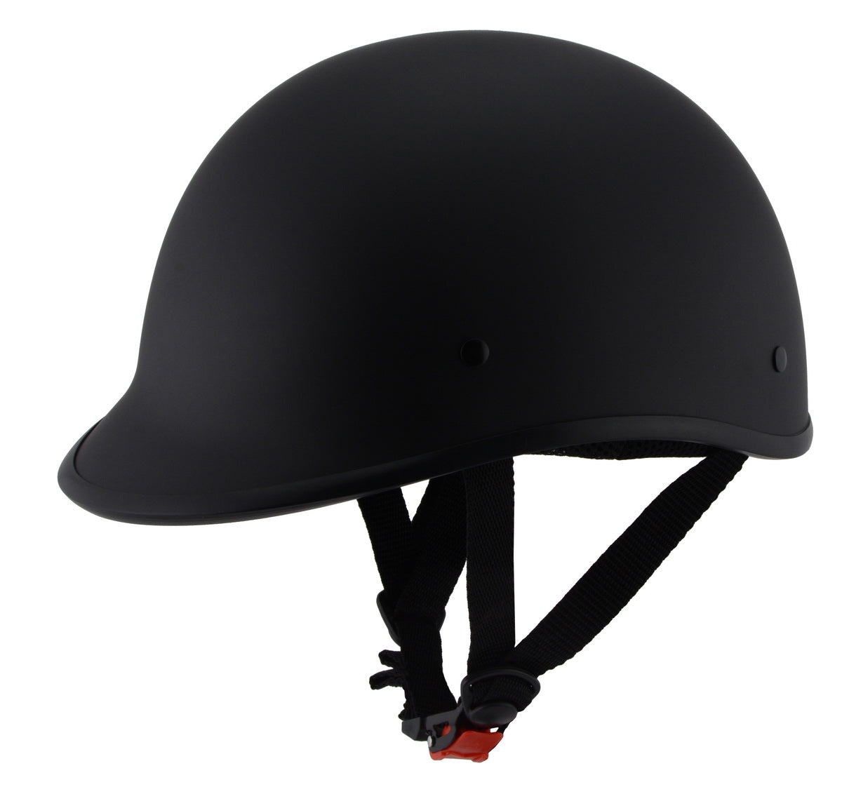 Milwaukee Performance Helmets MPH9860N 'Derby' Novelty Matte Black Half Helmet