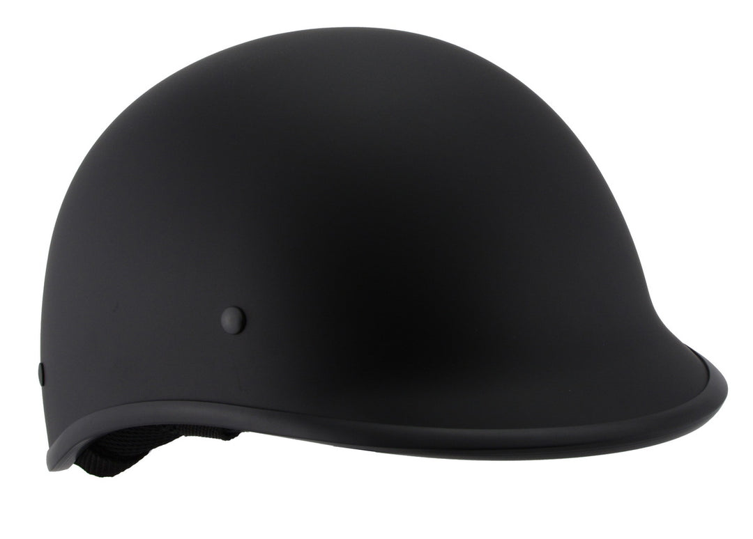 Milwaukee Performance Helmets MPH9860N Derby Novelty Matte Black Half Helmet