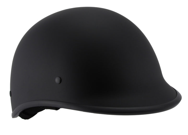 Milwaukee Performance Helmets MPH9860N Derby Novelty Matte Black Half Helmet