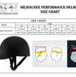 Milwaukee Performance Helmets MPH9860N Derby Novelty Matte Black Half Helmet