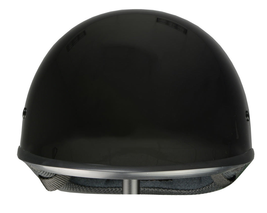 bike helmets derby Milwaukee Performance Helmets MPH9861N Derby Novelty Glossy Black Half Helmet