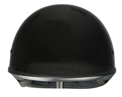 Milwaukee Performance Helmets MPH9861N 'Derby' Novelty Glossy Black Half Helmet