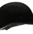 Milwaukee Performance Helmets MPH9861N Derby Novelty Glossy Black Half Helmet