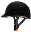 Milwaukee Performance Helmets MPH9861N Derby Novelty Glossy Black Half Helmet