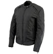 Milwaukee Leather SH1954 Women's Black Textile Jacket with Stud and Wings Detailing