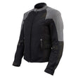 Milwaukee Leather Women's Be Cool Black/Grey Textile Motorcycle Jacket w/ CE Armor - MPL22700