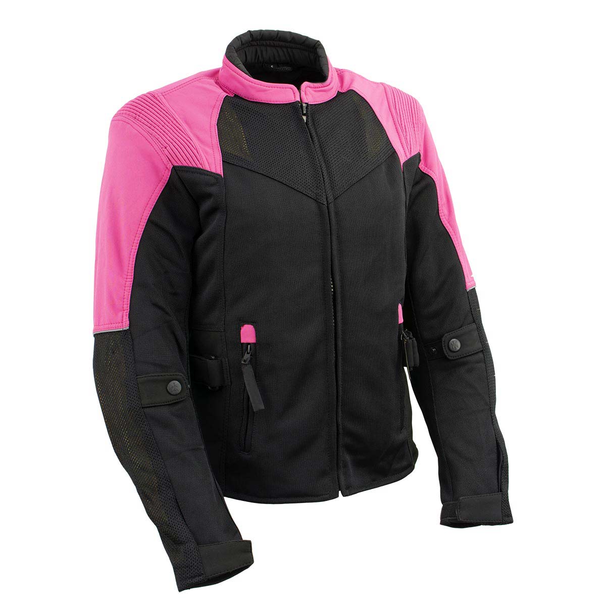MＫT　レディース　BLK M Milwaukee Leather Women's Be Cool Black/Fuchsia Textile Motorcycle