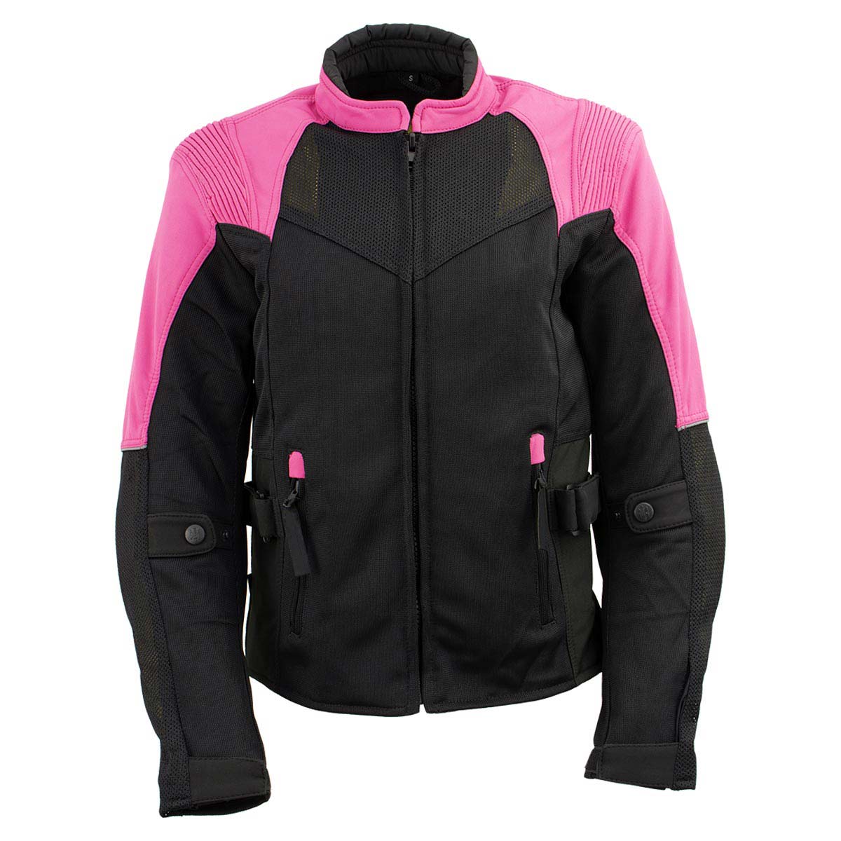 Milwaukee Leather Women's Be Cool Black/Fuchsia Textile Motorcycle