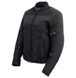 Milwaukee Leather Women's Cool Racer Black Textile Motorcycle Jacket w/ CE Armor - MPL22704