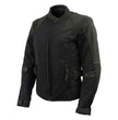 Milwaukee Leather Women's Be Cool Black Textile Motorcycle Jacket w/ CE Armor - MPL22705
