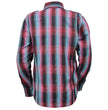Milwaukee Leather MPL2603 Women’s Plaid Flannel Biker Shirt with CE Approved Armor - Reinforced w/ Aramid Fiber